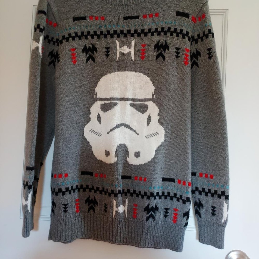 STAR WARS ON THE BYAS STORM TROOPER SWEATER SMALL